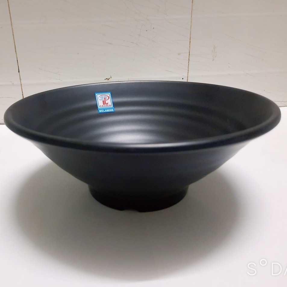 Tô Nhựa Melamine Đen Nhám Đựng Phở - TOX18