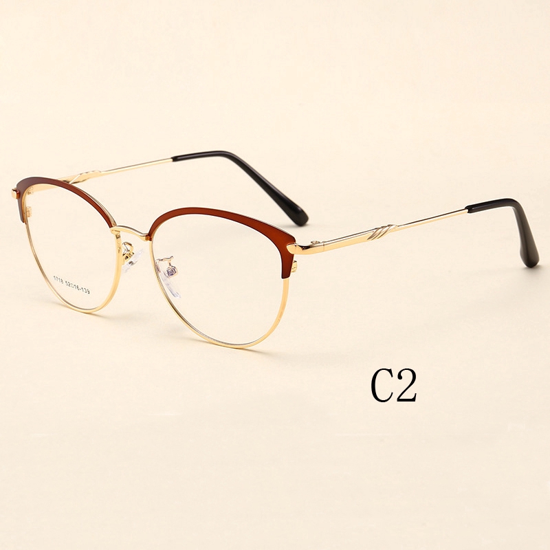 Kính mắt gọng kim loại kiểu dáng vintage thời trang cho nữ