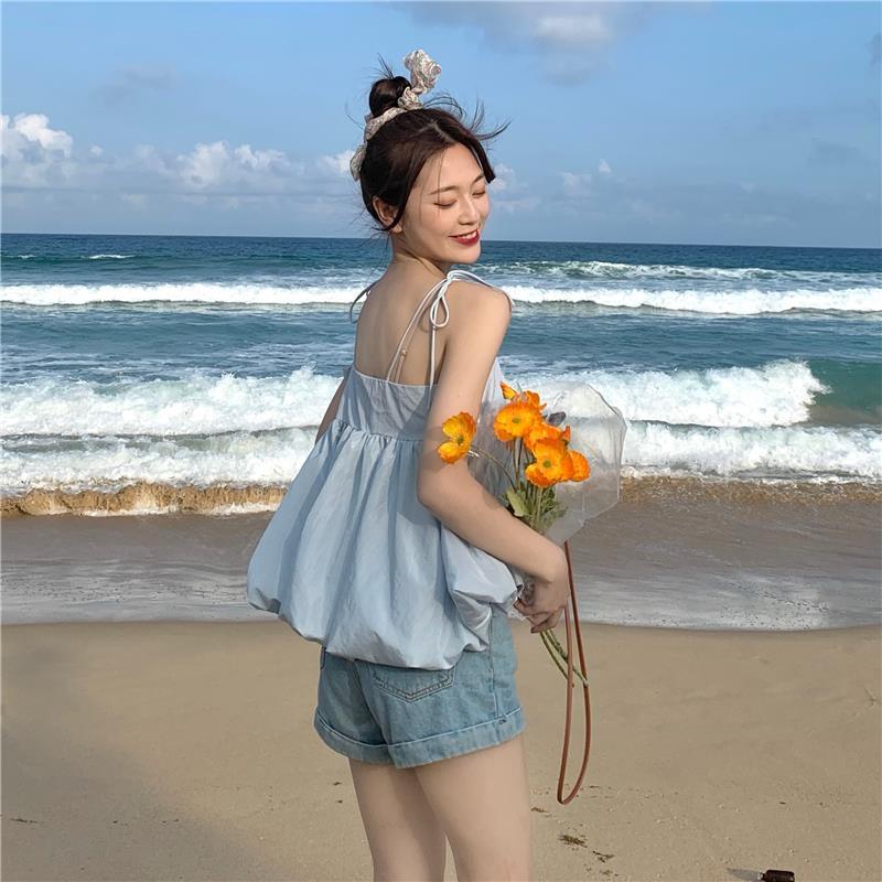 Áo không tay dáng rộng phong cách Tây Âu cá tính