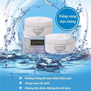 Kem body siêu trắng da elly white