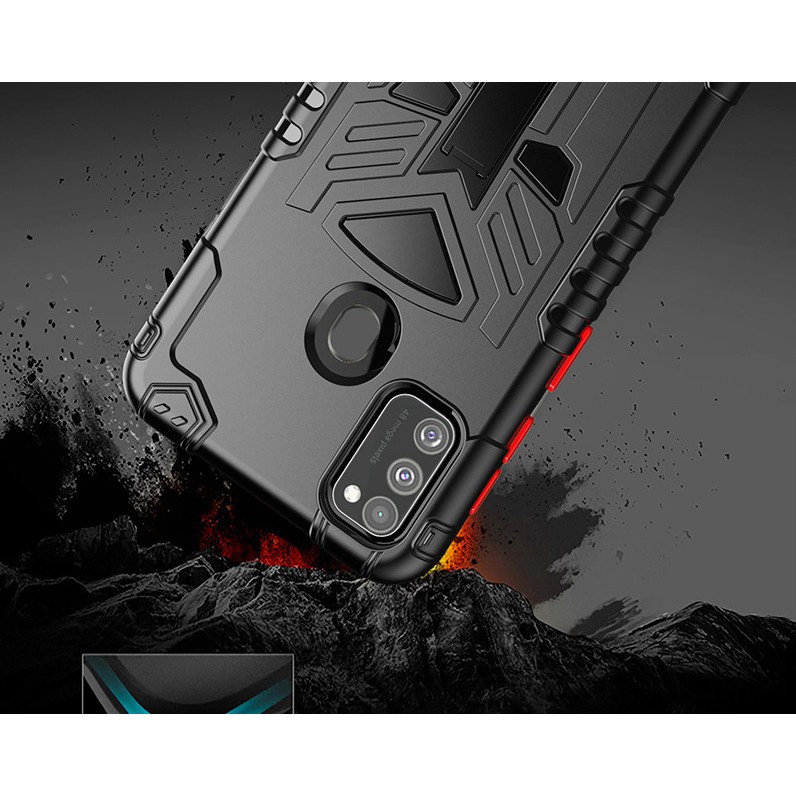 Ốp lưng Samsung M30s kiểu dáng giá đỡ siêu anh hùng cao cấp