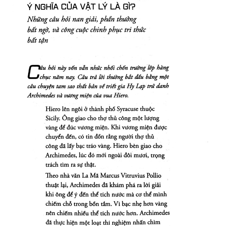 Sách - Những Câu Hỏi Lớn - Vật Lý