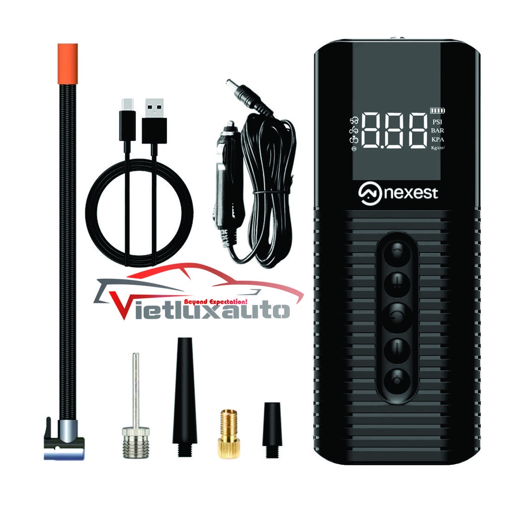 Bơm Lốp Mini Nexest N26 Đa Năng