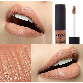 Son kem NYX Soft Matte Lip Cream - SMLC 09 Abu Dhabi (màu nude đất)