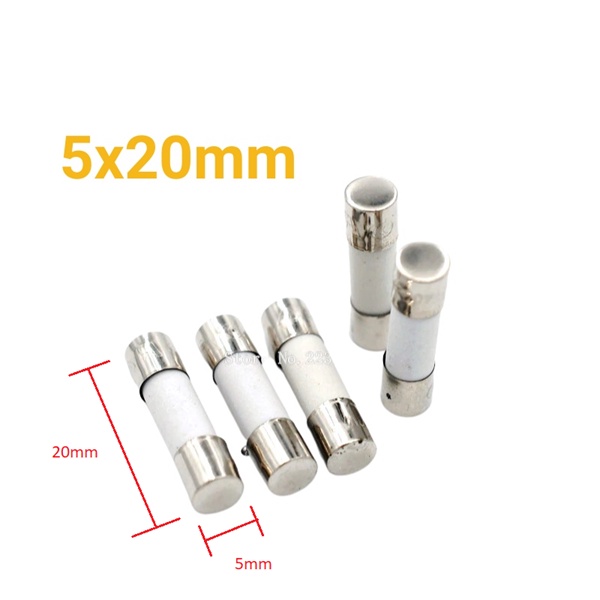 Cầu chì Sứ 3A 5x20mm 250v (4 cái)