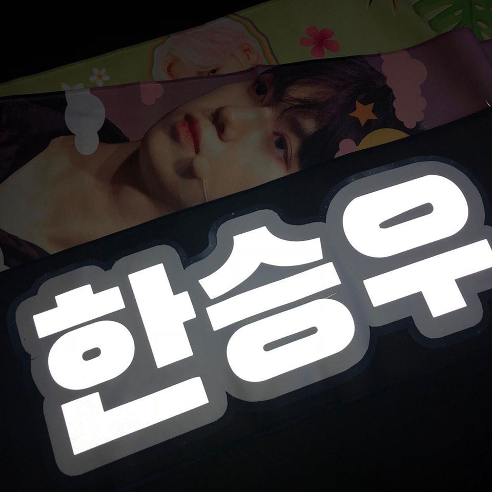 Slogan vải Fansite 20x60cm - Khăn cổ cũ in 2 mặt theo yêu cầu