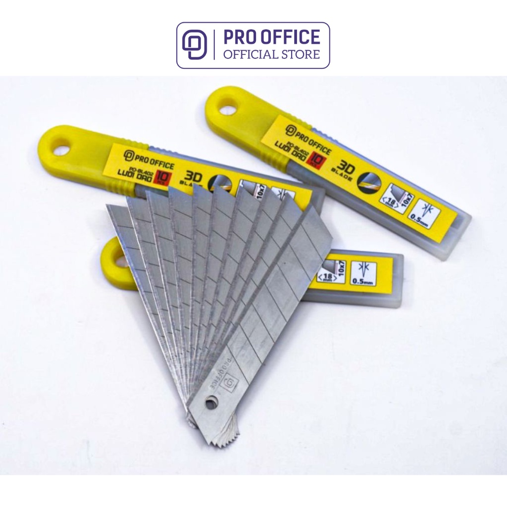 Lưỡi Dao PRO OFFICE Chất Liệu Cao Cấp, Không Gỉ, Sắc Bén, Độ Bền Cao PO-BL402