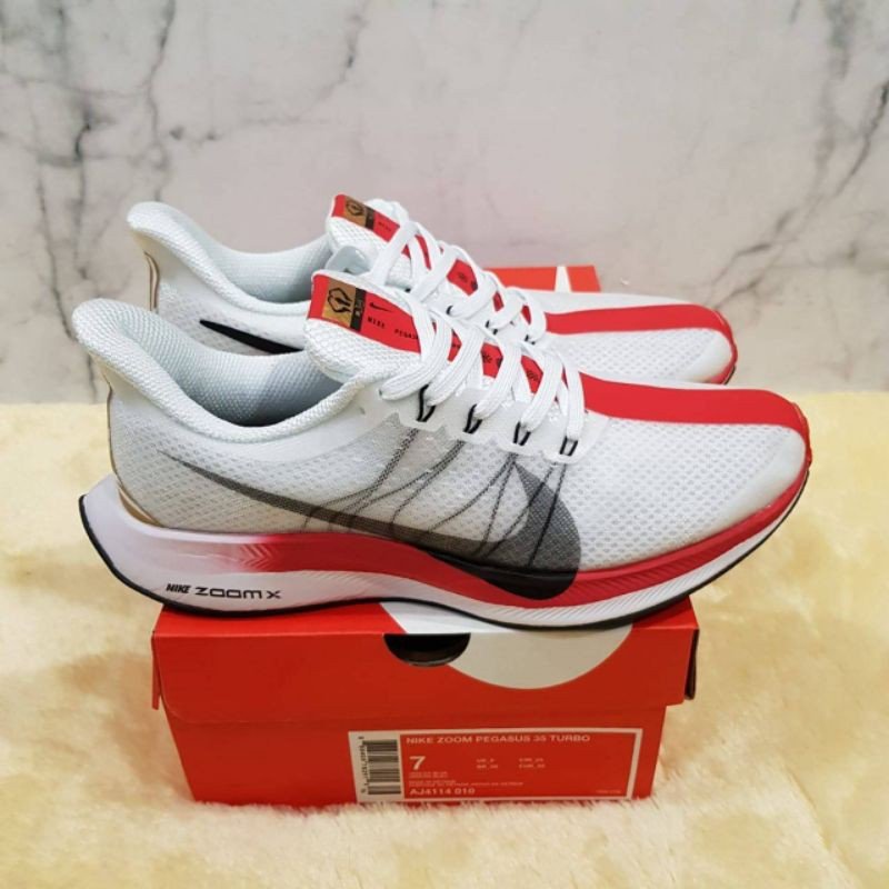 Giày Sneaker Zoomx Pegasus 35 Turbo 2.0 White Red - Giày thể thao - Giày chạy bộ - Giày Gym