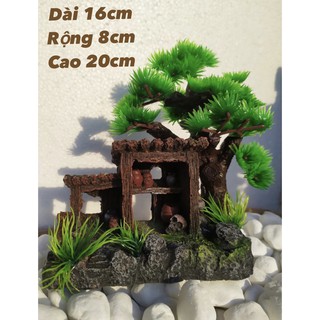 [MS 43] Miếu Gỗ Trang Trí Hồ Cá, Hòn Non Bộ, Sân Vườn..