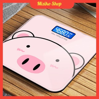 Cân điện tử sức khỏe hình heo con màu hồng cực xinh, độ chính xác cực cao
