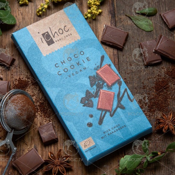 Socola thuần chay hữu cơ vị gạo và cacao (Choco Cookie) - iChoc