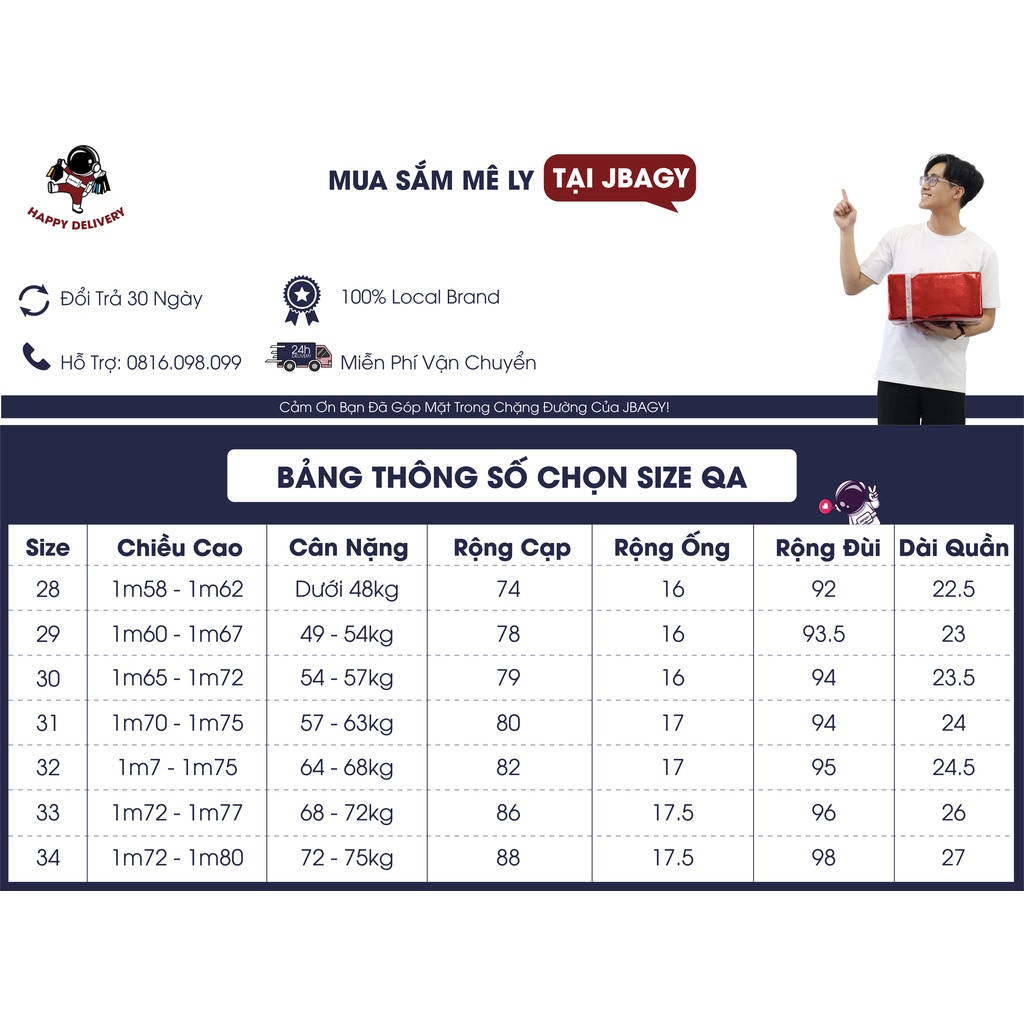 Quần tây nam dáng baggy (COMBO 2 quần) màu trơn chất vải co giãn cao cấp JBAGY - QA