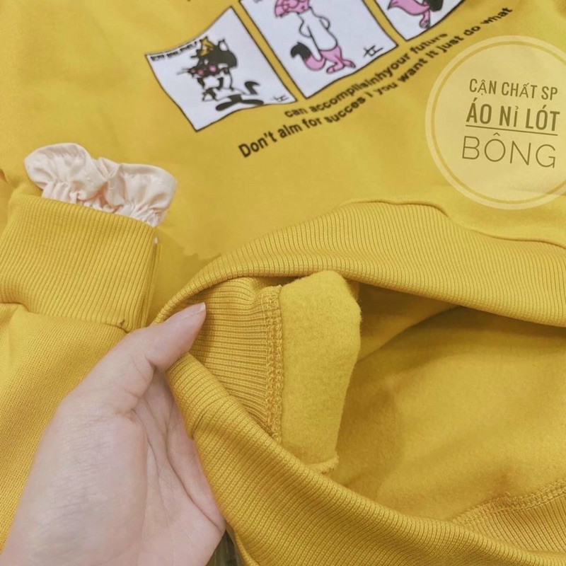 ÁO HOODIE NỮ- ÁO NỈ BÔNG PHỐI TAY REN | BigBuy360 - bigbuy360.vn