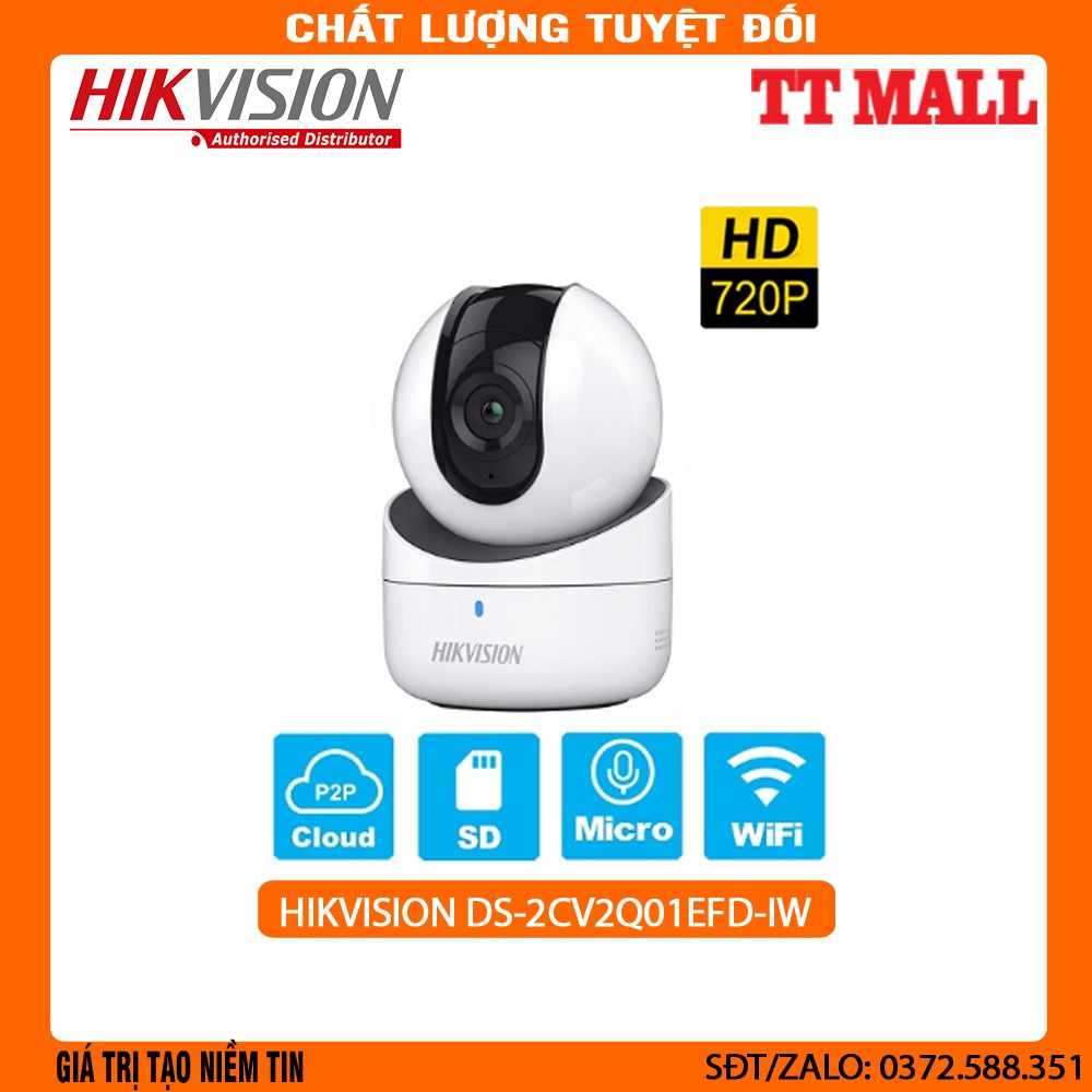 CAMERA IP ROBOT 1MP HIKVISION DS-2CV2Q01EFD-IW