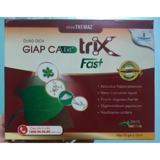 Giấp cá Ext Trix Fast - 20 gói x 15ml - hỗ trợ điều trị táo bón, trĩ nội, trĩ ngoại