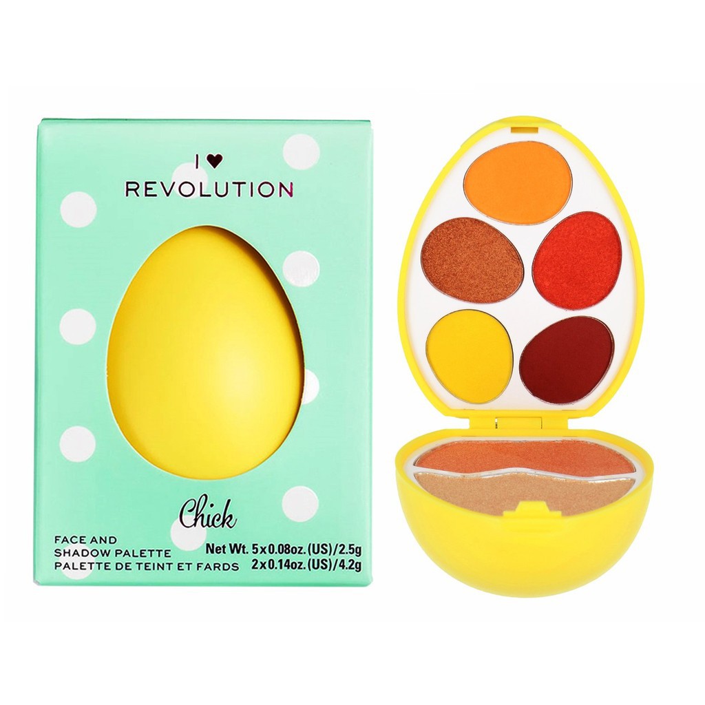 Bảng Phấn Trang Điểm Revolution Trứng Phục Sinh I Heart Revolution Easter Egg Palette ( 7 Ô)