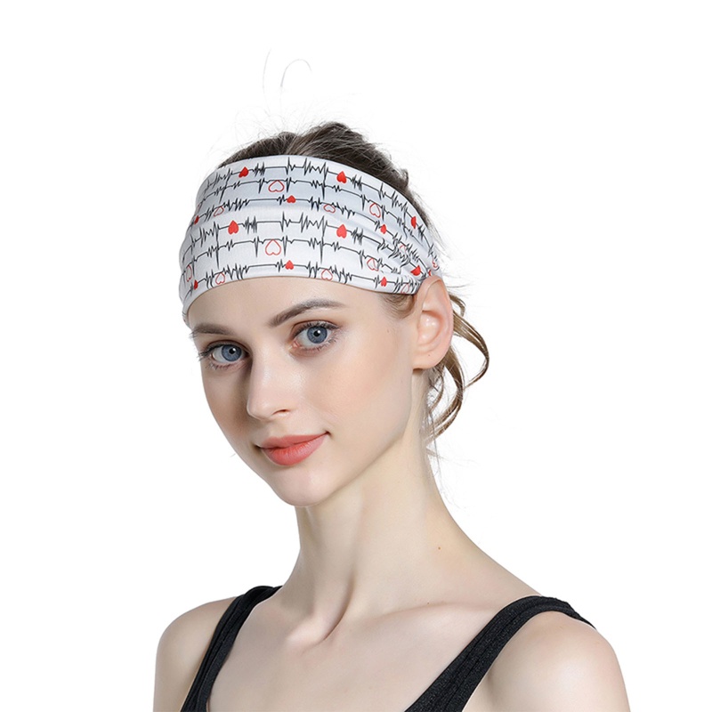 Băng Đô Cài Tóc Co Giãn In Họa Tiết Hình Điện Cực Cho Nam Và Nữ