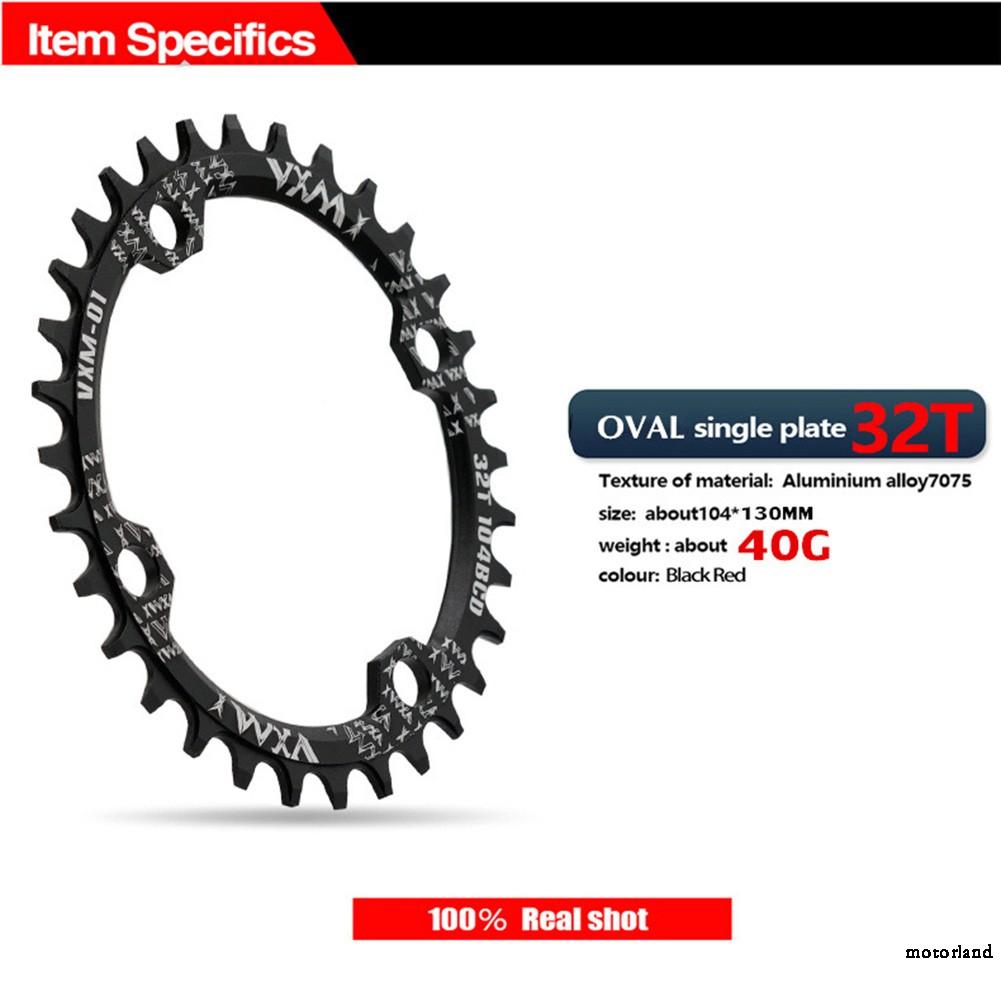 MTB Road Bike 104BCD Single speed Oval Narrow Wide 32/34/36/38T Chainring