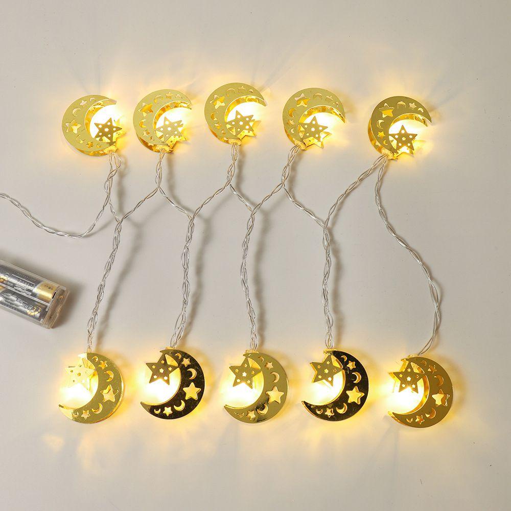 GOGOUP Dây Đèn LED 10 Bóng Dài 1.6m Hình Ngôi Sao Và Mặt Trăng