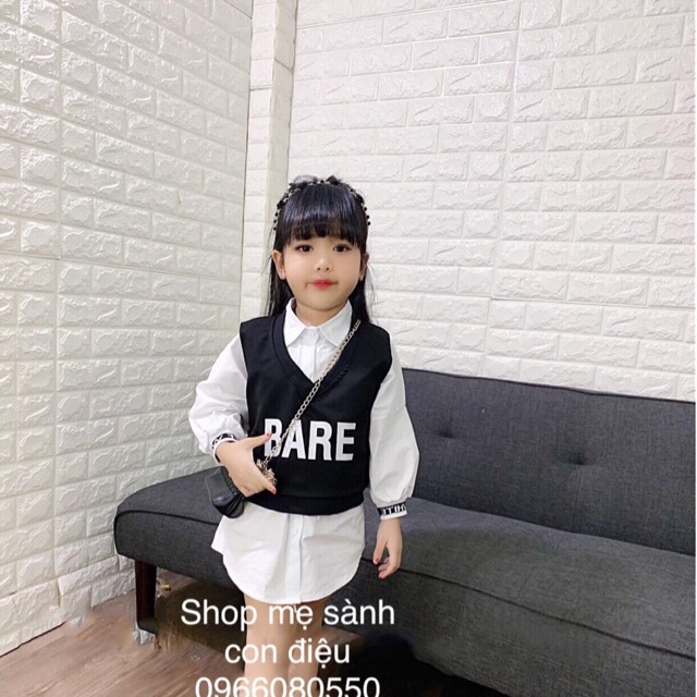 Combo áo sơmi bé gái