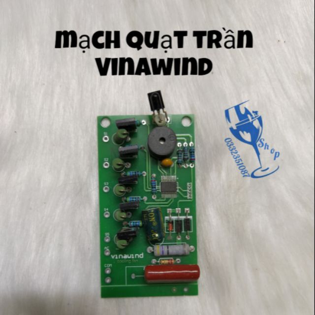 Bo mạch quạt trần Vinawind hàng đẹp nhận khiển luôn. Bảo hành 1 tháng