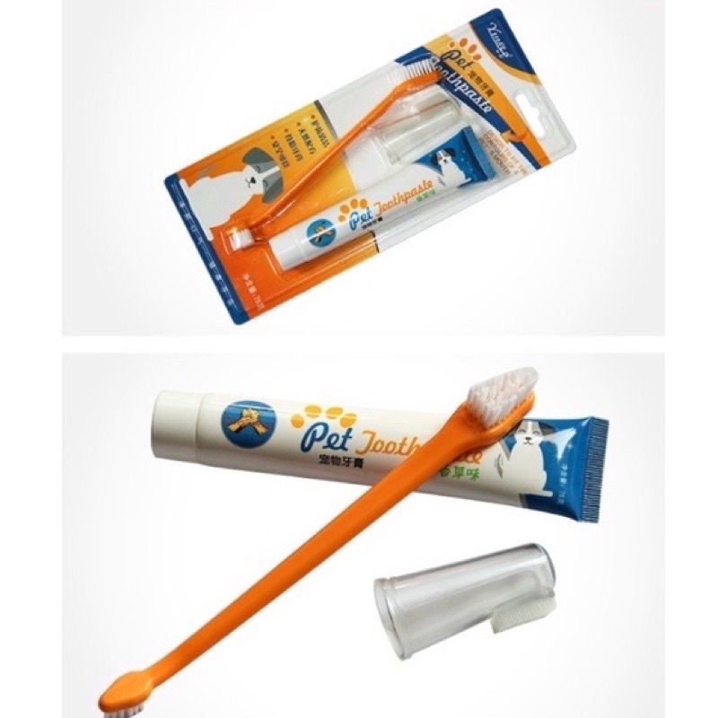 Bộ bàn chải đánh răng cho chó mèo