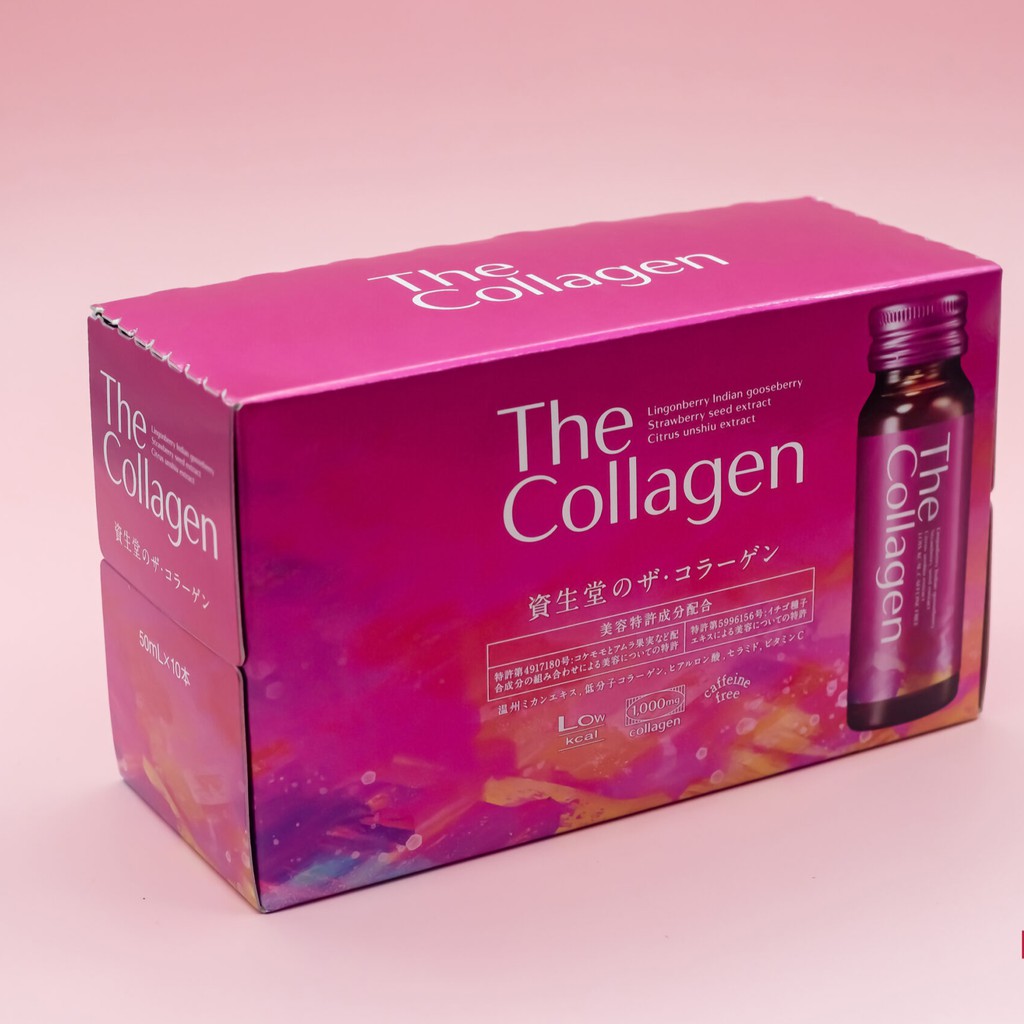 [Mẫu Mới Nhất] The Collagen Enriched Dạng Nước Nhật Bản Chính Hãng Hộp 10 Chai