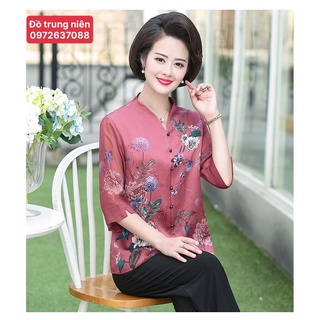 ÁO TRUNG NIÊN CHO MẸ-  ÁO LỤA