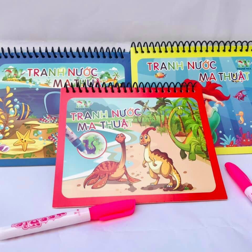 Tranh nước ma thuật Thanh Nga - tranh tô màu nước thần kỳ cho bé
