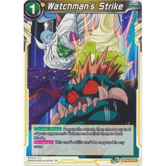 Thẻ bài Dragonball - TCG - Watchman's Strike / BT14-117'