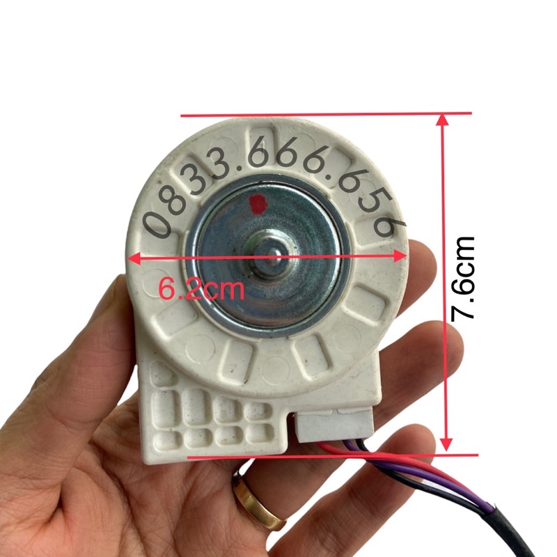 [Mã ELHA22 giảm 5% đơn 300K] Quạt sứ tủ lạnh DC 13V 2.5W 3 dây - motor quạt tủ lạnh DC 13V