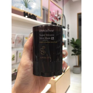 [CÓ BILL HÀN] Sáp Lăn Mụn Đầu Đen Super volcanic stick mask 2X 27g