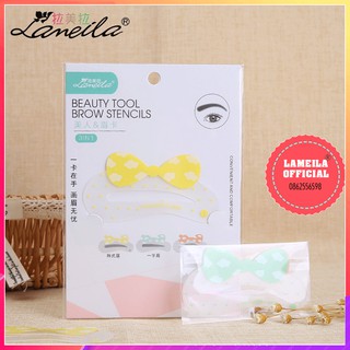 Khuôn kẻ lông mày bộ 3 kiểu Lameila P0119