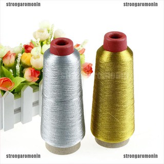 Cuộn chỉ thêu màu bạc/ vàng dài 3000m tiện lợi