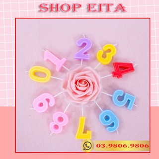 Hộp nến số nhiều màu trang trí bánh kem, trang trí bánh sinh nhật