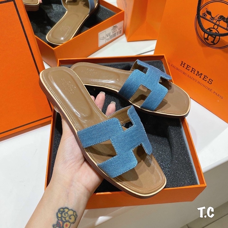 Dép lê Hm vải bò fullbox