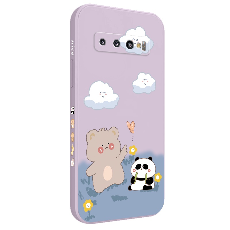 Ốp Điện Thoại Mềm Hình Gấu Trúc Sáng Tạo Cho Samsung Galaxy S10 S10E Plus S9 Plus
