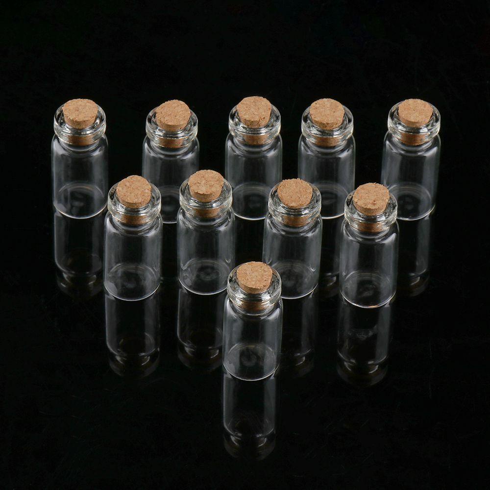 Set 10 Lọ Thủy Tinh Rỗng Đựng Điều Ước Có Nút Bần