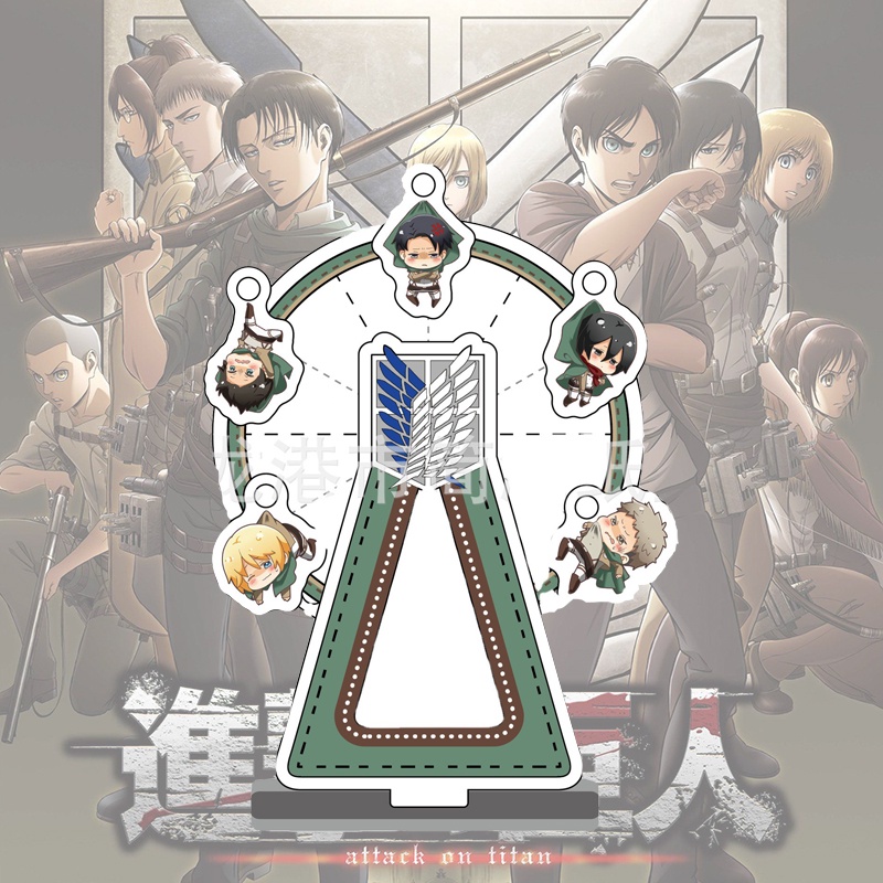 Mô hình nhân vật phim Attack On Titan bằng Acrylic