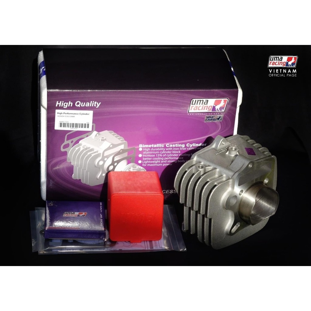 Lòng Uma racing wave / dream 100cc / 110cc nòng piston 53 -  54 mm
