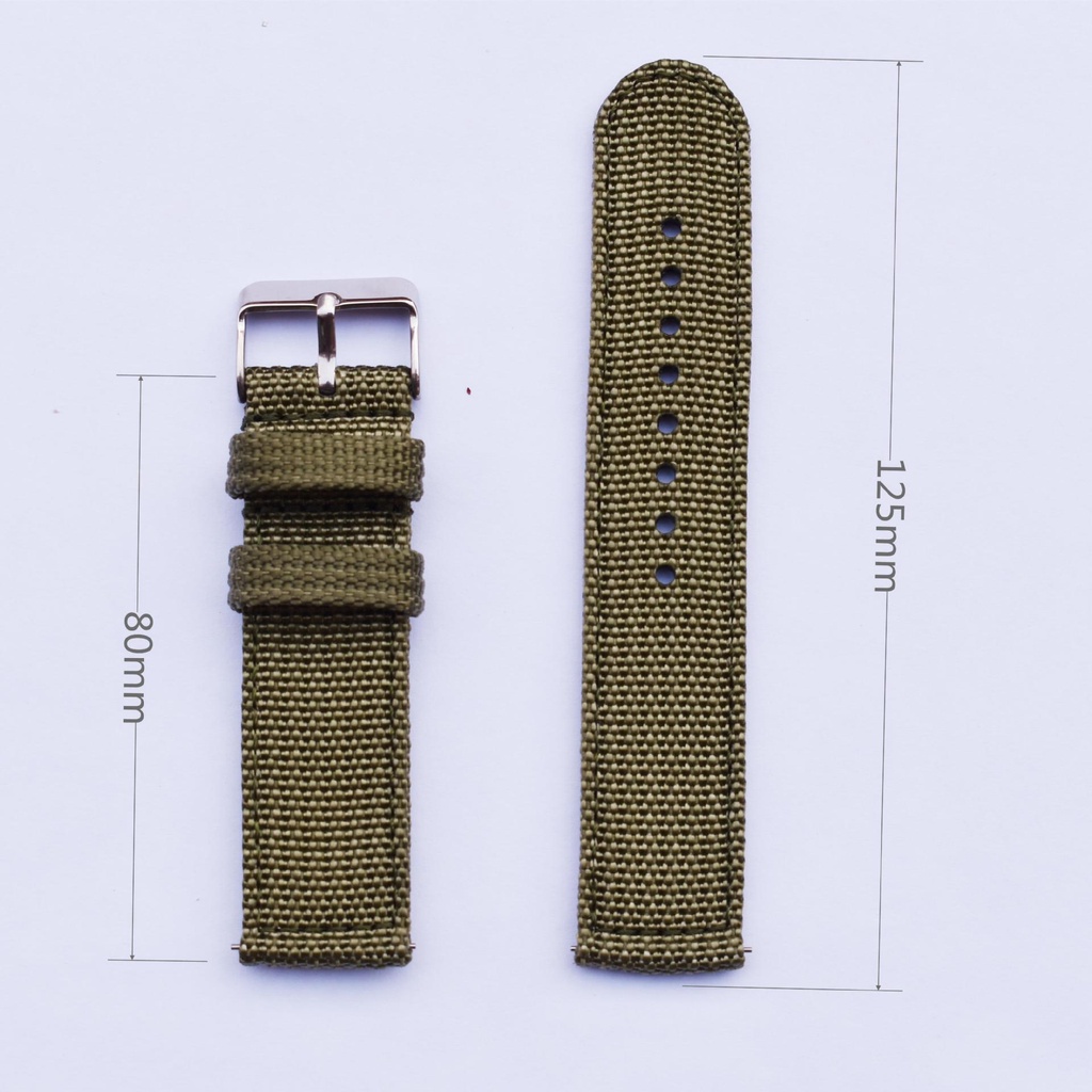 Dây Đeo Đồng Hồ Bằng Nylon Chất Lượng Cao 18mm 20mm 22mm 24mm
