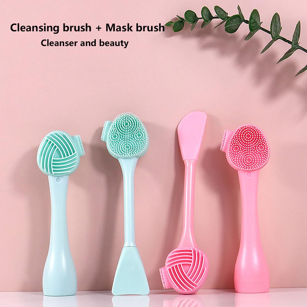 Cọ Rửa Mặt Bằng Silicone Hai Mặt Tiện Dụng