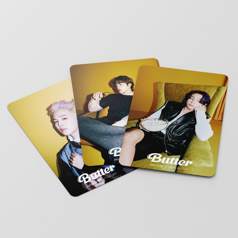 Hộp 54 tấm thẻ LOMO in ảnh chụp album Butter 2021 của nhóm nhạc BTS