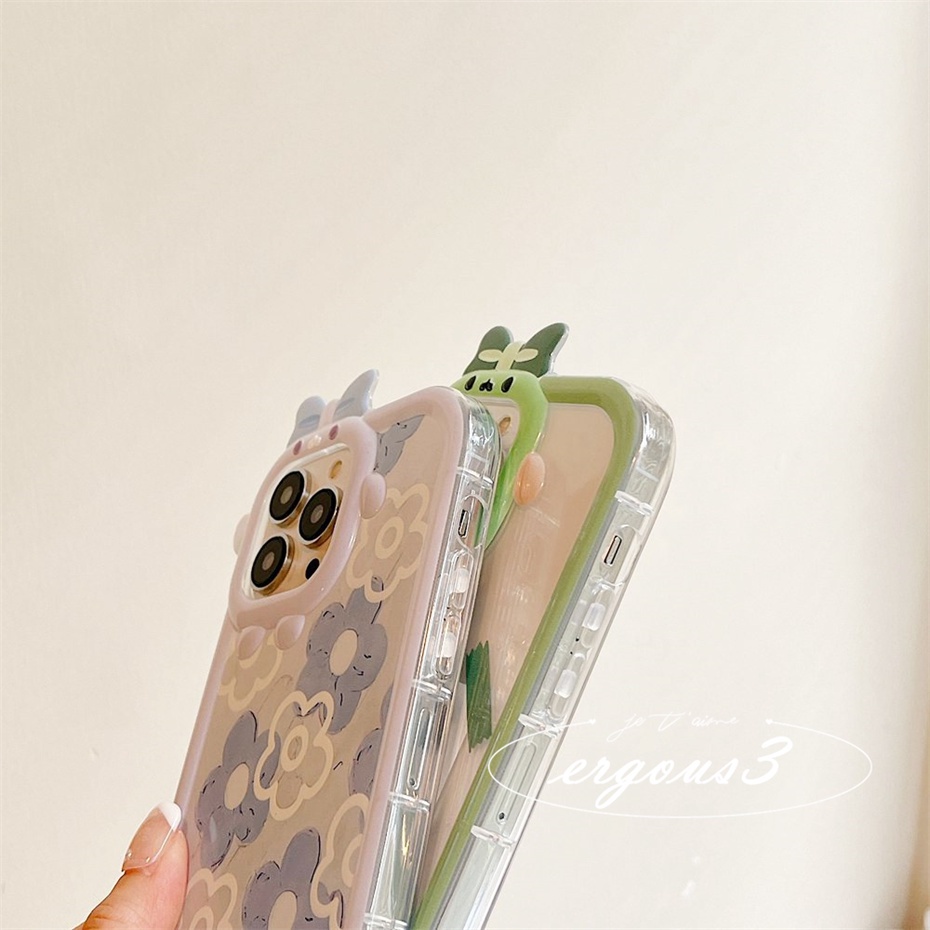 Ốp Điện Thoại Mềm Hình Hoa Màu Xanh Dương Cho iPhone 14 13 12 11 Pro Max SE2020 X XR Xs Max 7 8 6 6s Plus