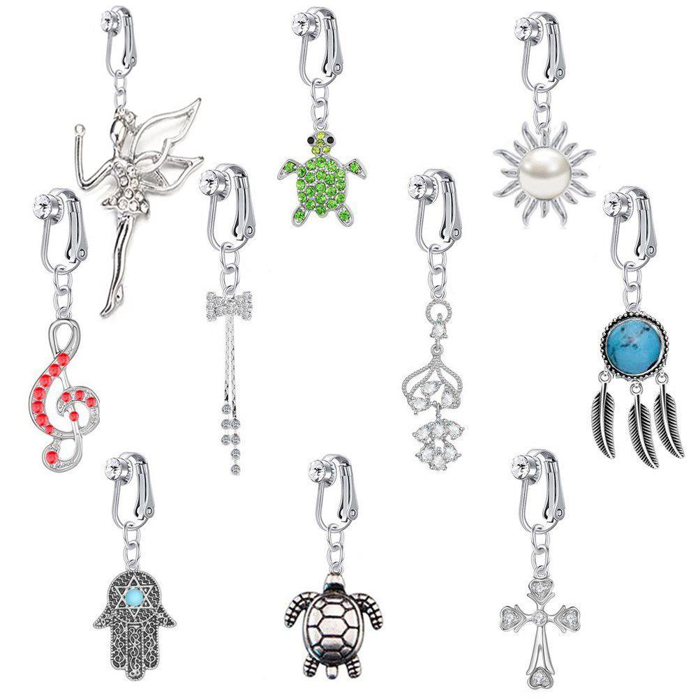 Khuyên Rốn Dạng Kẹp Không Cần Xỏ Khuyên Thời Trang