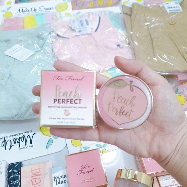 Phấn phủ Toofaced Peach perfect mattifying powder 3,5g