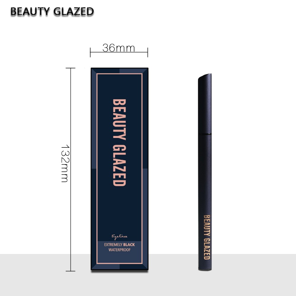 Bút kẻ mắt nước BEAUTY GLAZED màu đen chống nước lâu trôi làm đẹp dễ tẩy trang