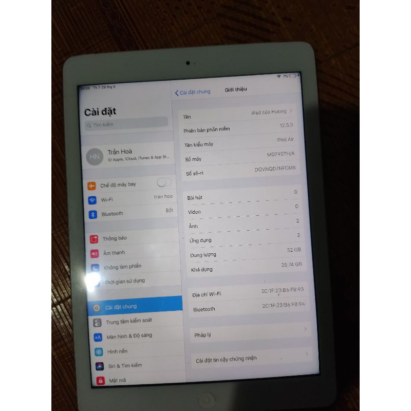 ipad air 1 cũ