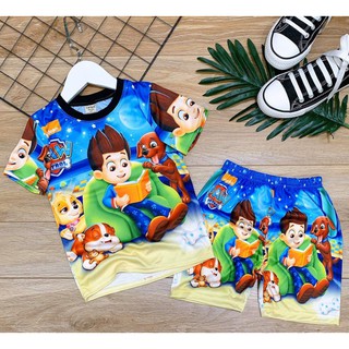combo 4 bộ thun lạnh cho bé trai