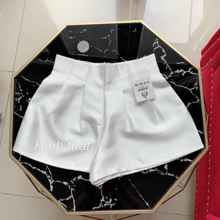 Quần bóng xếp ly eo, quần shorts đùi ngắn ống rộng phồng - A5U New